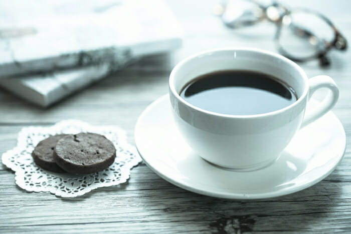 おやつの時間・コーヒーとクッキー